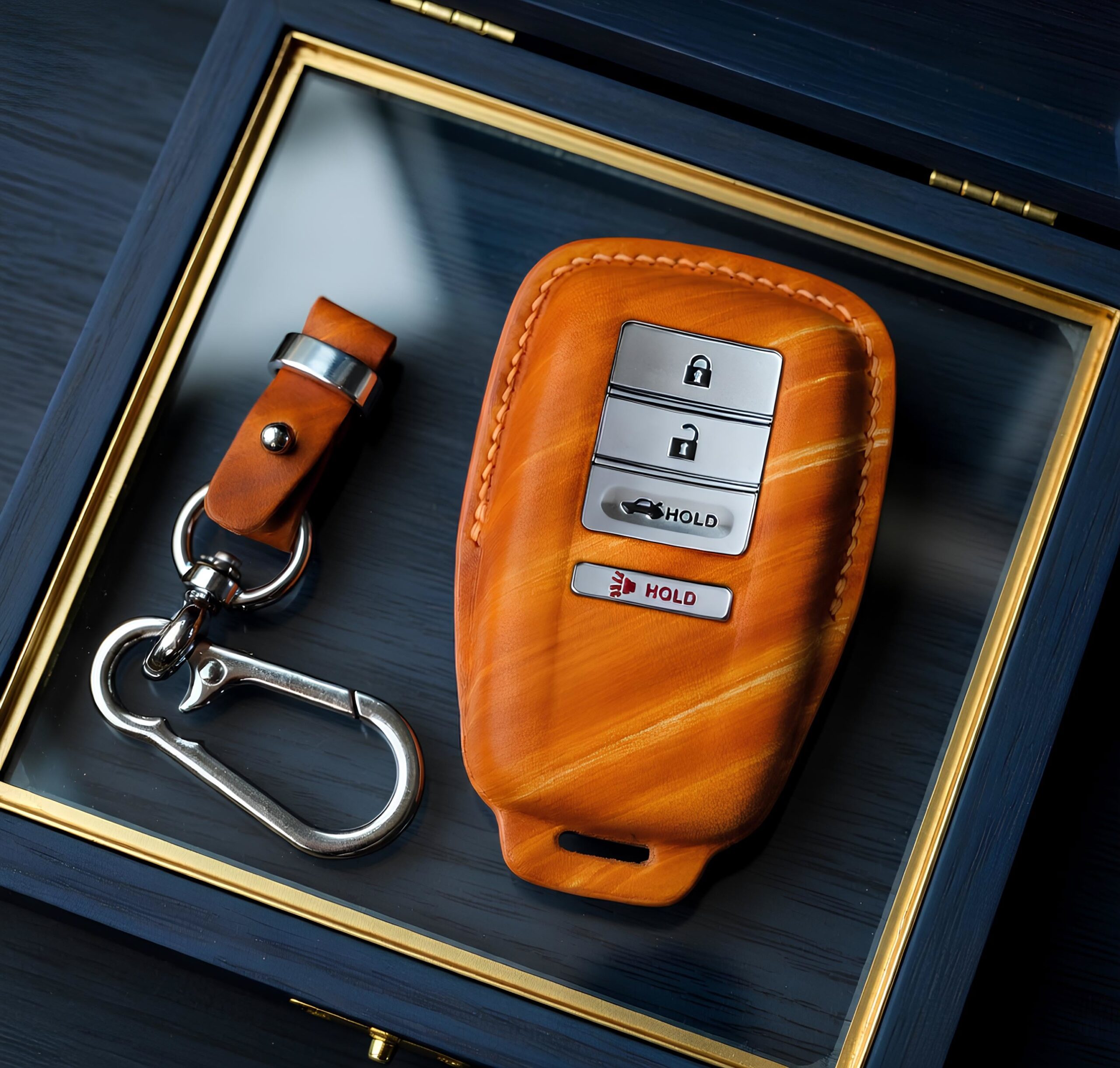 leather car keycase supplier