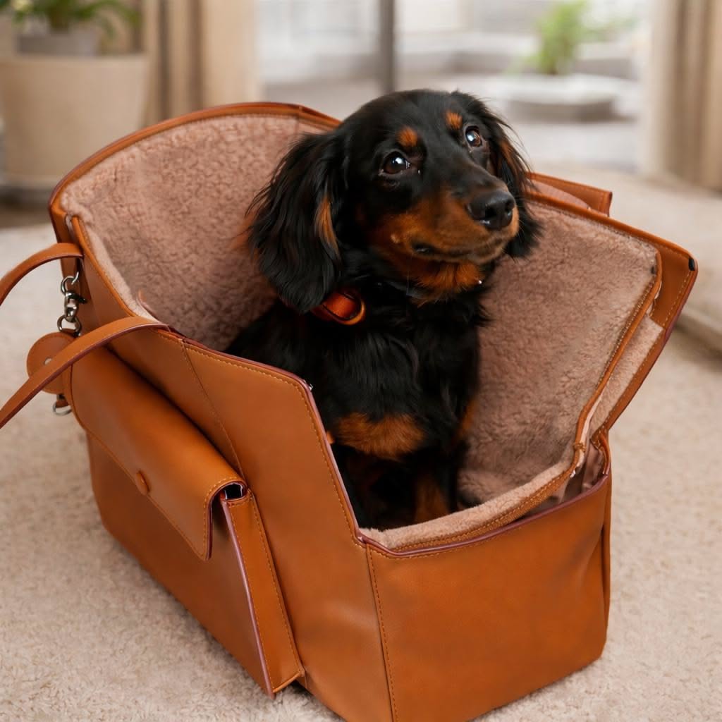 leather dog carrier tote supplier