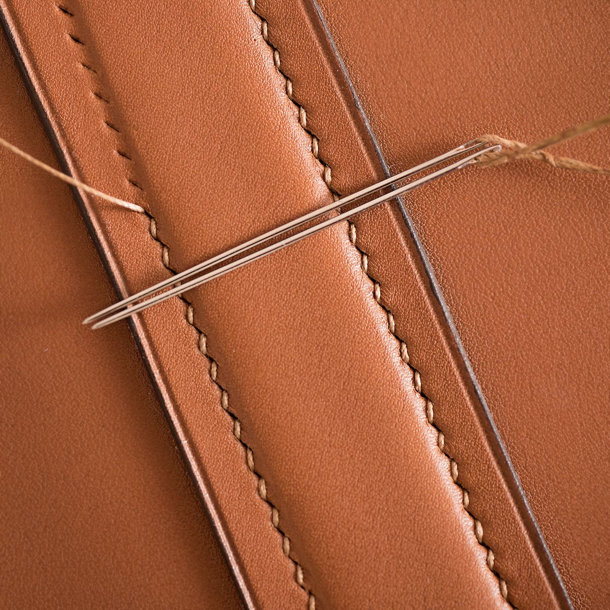 genuine leather belt stitching