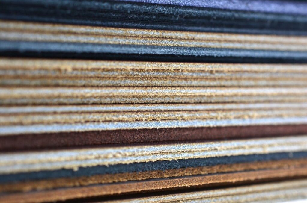 stack leather macro close up 53192338